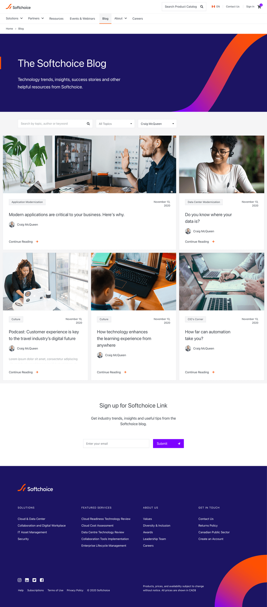 Softchoice Blog Page